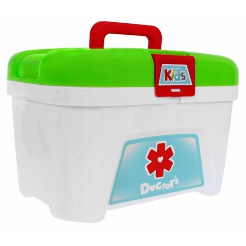 Duży ZESTAW LEKARSKI na wózku + akcesoria WALIZKA 008-929